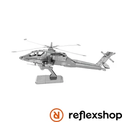 Metal Earth Boeing AH-64 Apache helikopter - lézervágott acél makettező szett