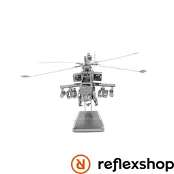 Metal Earth Boeing AH-64 Apache helikopter - lézervágott acél makettező szett