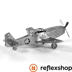 Metal Earth Boeing P-51 Mustang repülőgép - lézervágott acél makettező szett