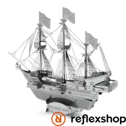 Metal Earth Golden Hind hajó - lézervágott acél makettező szett