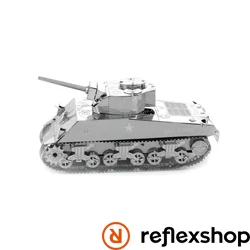 Metal Earth Sherman Tank - lézervágott acél makettező szett