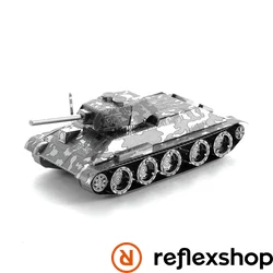 Metal Earth T-34 Tank - lézervágott acél makettező szett