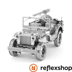 Metal Earth ICONX Willys Overland terepjáró - nagyméretű lézervágott acél makettező szett