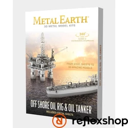 Metal Earth Olajfúró és tartályhajó szett - lézervágott acél makettező szett