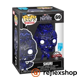 Funko Pop! Marvel Art Series: Marvel Black Panther Legacy Collection S1 - Shuri (with Plastic Case) (Special Edition) #69 Bobble-Head Vinyl Figure. #69