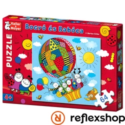 Bogyó és Babóca Puzzle Léghajó társasjáték