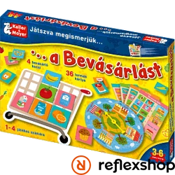 Játszva megismerjük a bevásárlást társasjáték