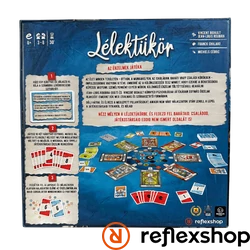 Lélektükör társasjáték doboz hátoldala
