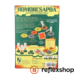 Homokcsapda társasjáték - Doboz hátulja