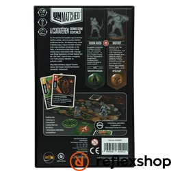 Unmatched: Legendák ligája - Robin Hood vs. Bigfoot  - a doboz hátulja