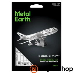 Metal Earth Boeing 747 repülőgép csomagolás