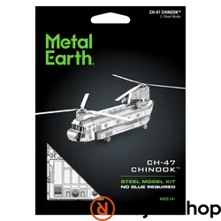 Metal Earth Boeing CH-47 Chinook helikopter - lézervágott acél makettező szett