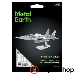 Metal Earth Boeing F-15 Eagle repülőgép - lézervágott acél makettező szett