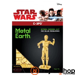 Metal Earth C-3PO arany csomagolás