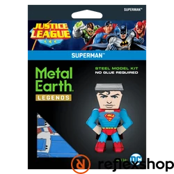 Metal Earth DC Igazság Ligája - Superman mini modell - lézervágott acél makettező szett