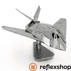 Metal Earth F-117 Nighthawk lopakodó repülőgép | szemből