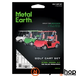 Metal Earth Golfkocsi szett - lézervágott acél makettező szett