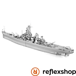 Metal Earth ICONX USS Missouri - nagyméretű lézervágott acél makettező szett