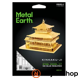 Metal Earth Kinkaku-ji -aranyszínű - lézervágott acél makettező szett