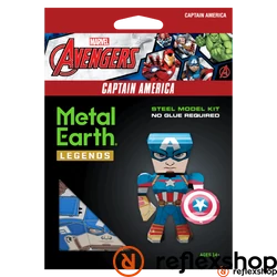 Metal Earth Marvel Bosszúállók - Amerika Kapitány mini modell - lézervágott acél makettező szett