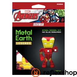 Metal Earth Marvel Bosszúállók - Vasember mini modell - lézervágott acél makettező szett