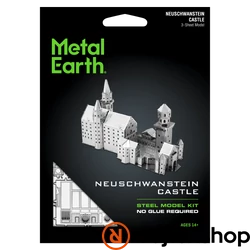 Metal Earth Neuschwanstein kastélya - lézervágott acél makettező szett