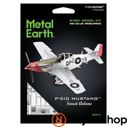 Metal Earth P-51D Mustang Sweet Arlene vadászrepülőgép | csomagolás