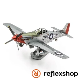 Metal Earth P-51D Mustang Sweet Arlene vadászrepülőgép - lézervágott acél makettező szett