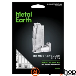 Metal Earth Rockefeller Plaza - lézervágott acél makettező szett