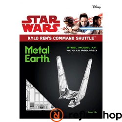 Metal Earth Star Wars Kylo Ren's Command Shuttle űrsikló - lézervágott acél makettező szett