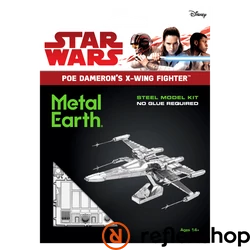 Metal Earth Star Wars Poe Dameron's X-wing Fighter űrrepülő - lézervágott acél makettező szett