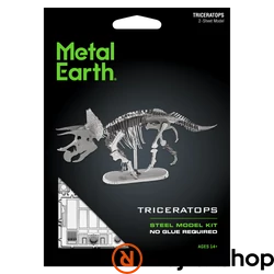 Metal Earth Triceratops - lézervágott acél makettező szett