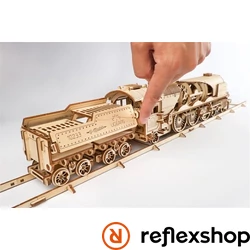 UGEARS  V-Express vonat sínekkel - mechanikus modell