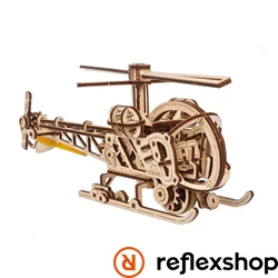 UGEARS Mini helikopter - mechanikus modell szemből