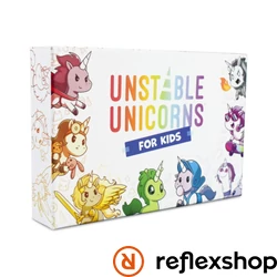 Unstable Unicorns for Kids angol nyelvű társasjáték dobozborító