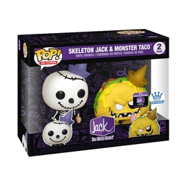 Funko Pop! 2-Pack Ad Icons: Jack in the Box - Skeleton Jack & Monster Taco (Special Edition) Vinyl Figures