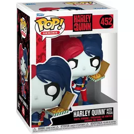 Funko POP! Heroes: DC - Harley Quinn w/pizza figura #452