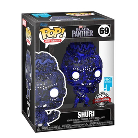 Funko Pop! Marvel Art Series: Marvel Black Panther Legacy Collection S1 - Shuri (with Plastic Case) (Special Edition) #69 Bobble-Head Vinyl Figure.