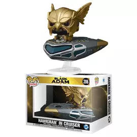 Funko Pop! Rides Super Deluxe: DC Black Adam - Hawkman in Cruiser #286 Vinyl Figure