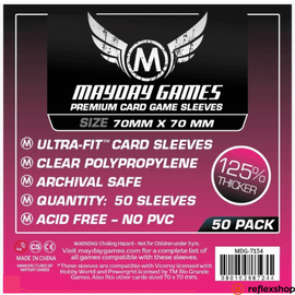 Mayday Games Prémium kis négyzet kártyavédő 70 x 70 mm (50 db-os csomag)