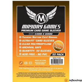 Mayday Games Prémium Yucatan keskeny kártyavédő (50 db-os csomag) 54 x 80 mm