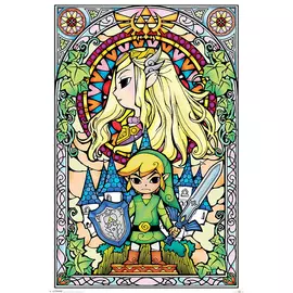 The Legend of Zelda (STAINED GLASS) maxi poszter