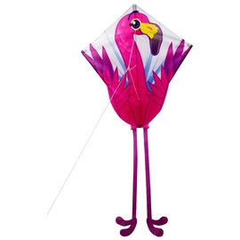 Könnyen összeállítható gyémánt alakú pop-up szélsárkány - flamingó