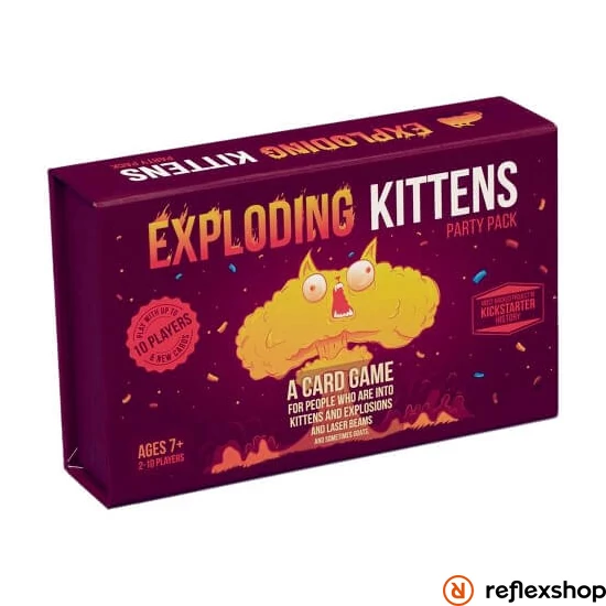 Exploding Kittens Party Pack társasjáték, angol nyelvű