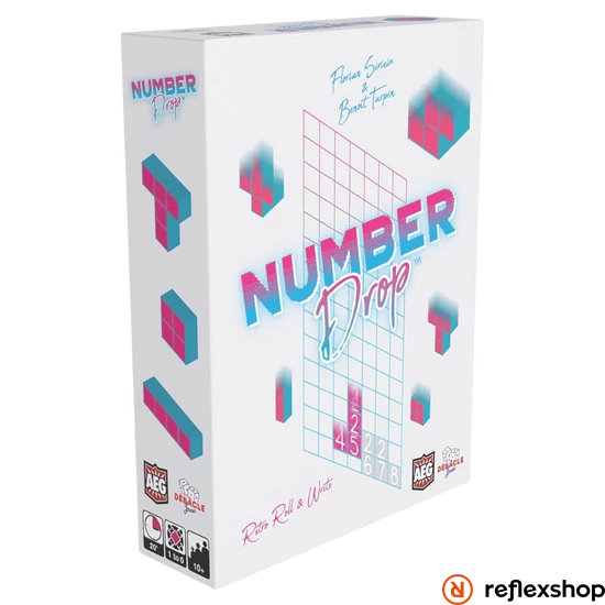 Number Drop társasjáték, angol nyelvű