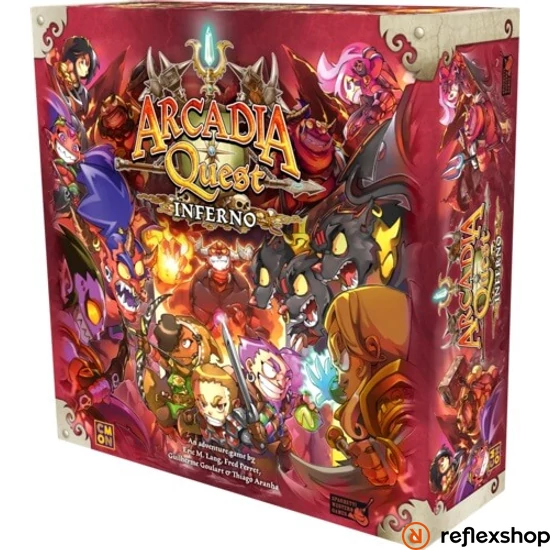 Arcadia Quest Inferno angol nyelvű társasjáték