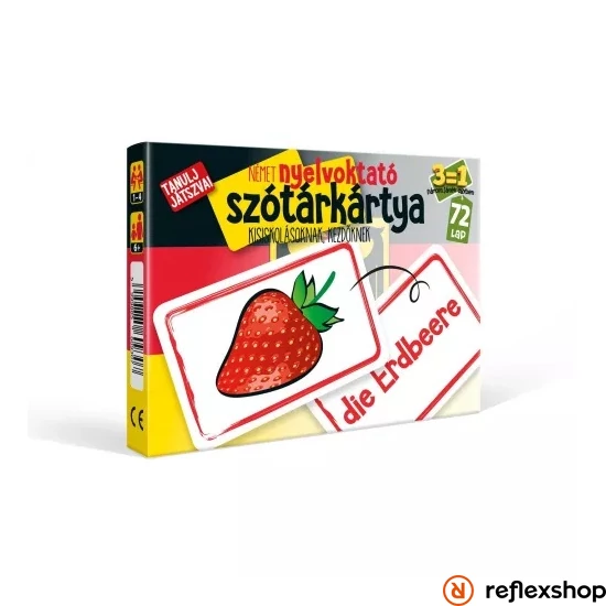 Szótárkártya NÉMET kezdőknek, 3 játék 1 csomagban