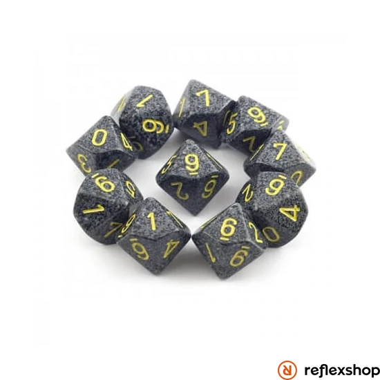 d10 kockaszett (10 kocka), foltos, urban camo