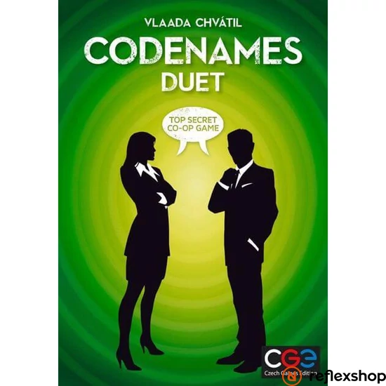 Czech Games Codenames Duet kétszemélyes társasjáték, angol nyelvű