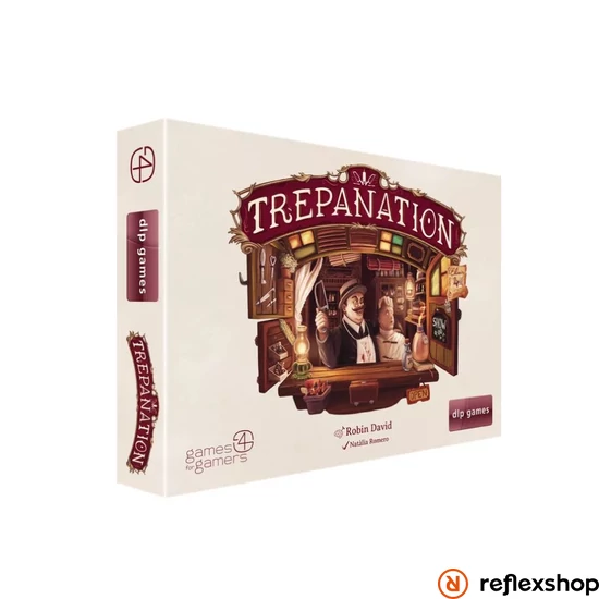 Trepanation társasjáték, angol nyelvű
